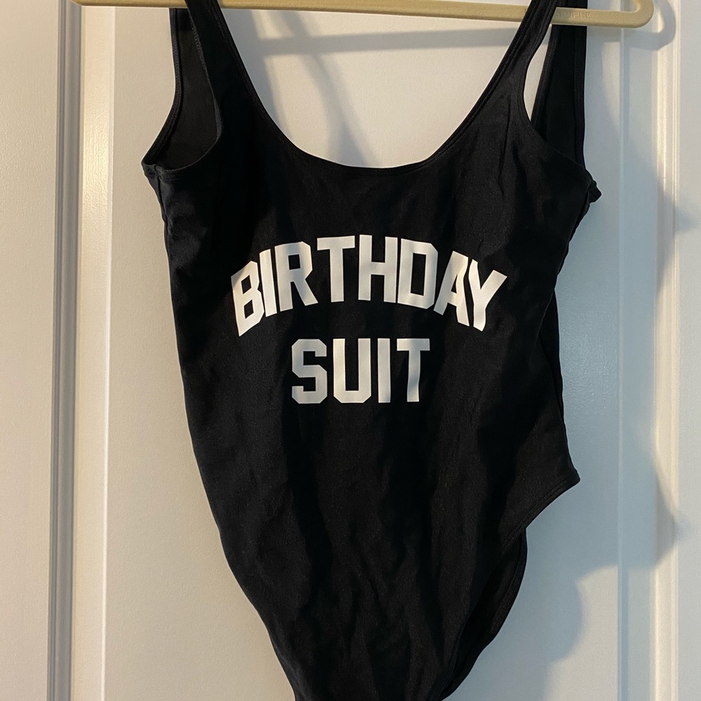 Birthday Suit One Piece Swimsuit